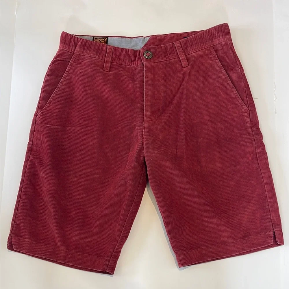 Volcom Red Corduroy Jeans Waist 30